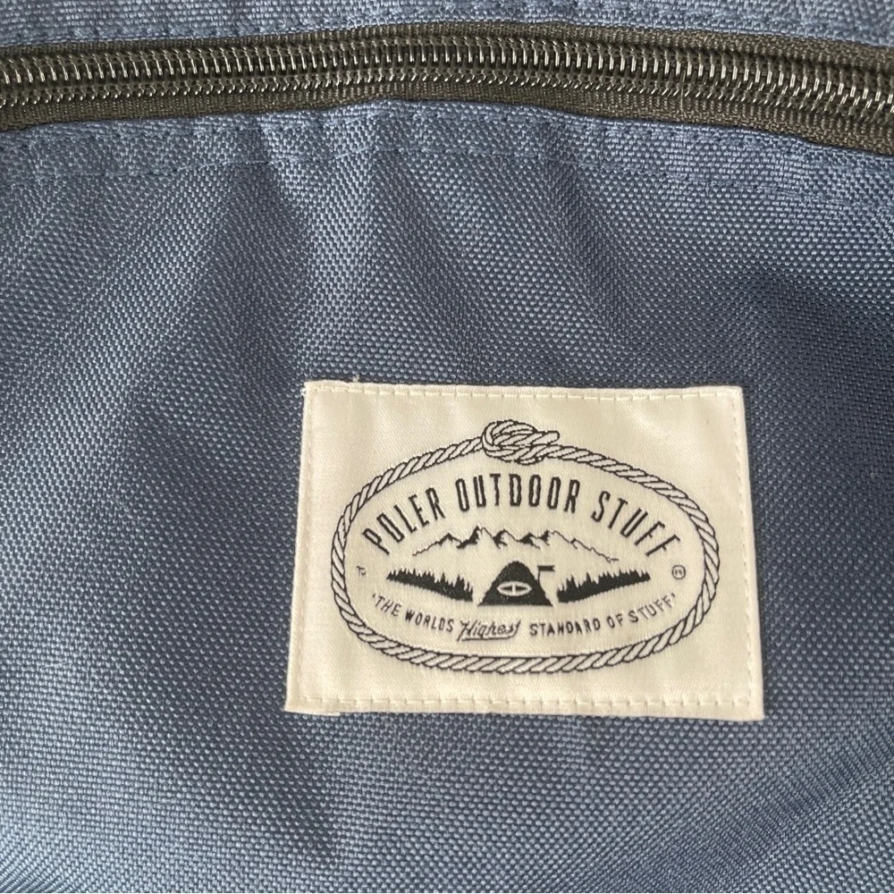 Poler Navy Round Shoulder Bag